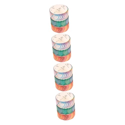 HOMSFOU 4 Sätze Kreativ Washi Tape Für Diy Scrapbooking Dekorative Papierbänder Für Notizbücher Und Vielseitige Bastel Tapes Im Scrapbook Dekorationen 3 Rollen * 4 von HOMSFOU