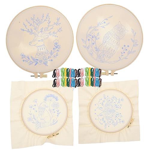 HOMSFOU 4 Sätze Kreuzstich Kit für Anfänger Teiliges Diy Stickmaterialset mit Vorgedruckten Tiermotiven Reh Schmetterling Fuchs Eule Komplettes Handarbeitsset für Kreative Diy Projekte HOMSFOU 4 Sätze Kreuzstich Kit für Anfänger Teiliges Diy Stickmaterialset mit Vorgedruckten Tiermotiven Reh Schmetterling Fuchs Eule Komplettes Handarbeitsset für Kreative Diy Projekte von HOMSFOU