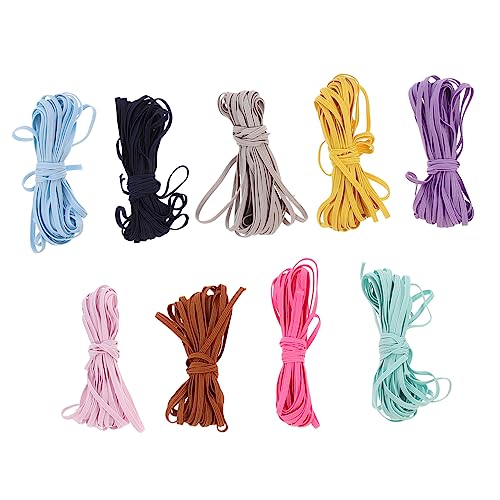 HOMSFOU 4 Sätze Laufband Gummibänder Nähen Gummiband Aus Stoff Farben Bunte Gummibänder Sortiert Handgefertigte Gummibänder Elastische Stirnbänder Bands Nylon Zufällige Farbe 9 Stücke * 4 HOMSFOU 4 Sätze Laufband Gummibänder Nähen Gummiband Aus Stoff Farben Bunte Gummibänder Sortiert Handgefertigte Gummibänder Elastische Stirnbänder Bands Nylon Zufällige Farbe 9 Stücke * 4 von HOMSFOU