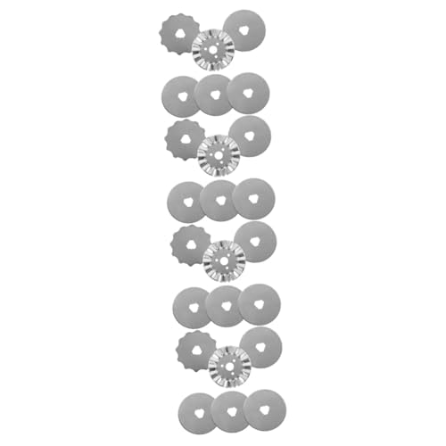 HOMSFOU 4 Sätze Rotationsklingen Nähen Rotationsschneider Rollkörnung Klein Rund Mehrere Papiere Rotierendes Beschichtetes Teil Stoffzubehör Edelstahl Silber 6 Stück * 4 HOMSFOU 4 Sätze Rotationsklingen Nähen Rotationsschneider Rollkörnung Klein Rund Mehrere Papiere Rotierendes Beschichtetes Teil Stoffzubehör Edelstahl Silber 6 Stück * 4 von HOMSFOU