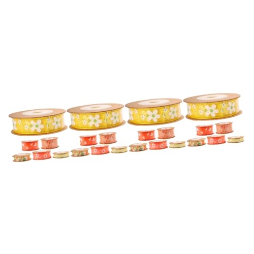 HOMSFOU 4 Sätze Schleifenband Satin Partybänder Gelb Burgund Dunkel Accessoires Band Haarband Praktisches Geschenkband Blumenmusterband Zuschneidbares Geschenkband Polyester 6 Rollen * 4 HOMSFOU 4 Sätze Schleifenband Satin Partybänder Gelb Burgund Dunkel Accessoires Band Haarband Praktisches Geschenkband Blumenmusterband Zuschneidbares Geschenkband Polyester 6 Rollen * 4 von HOMSFOU