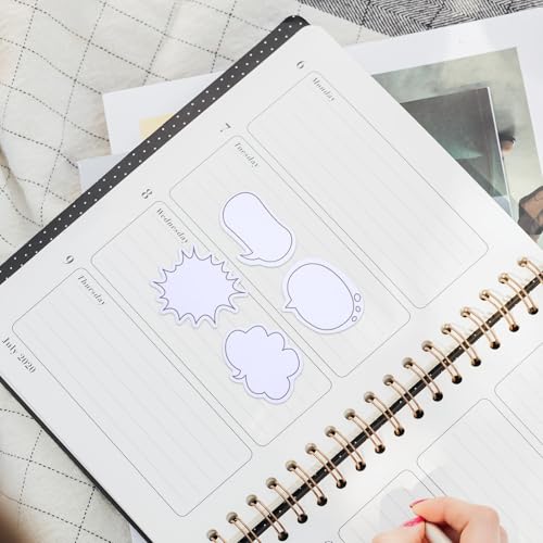 HOMSFOU 4 Sätze Selbstklebende Haftnotizen Kreative Dialogbox formen Bunte Memo Pads für Büro Schule Zuhause Praktische Schreibwaren Erinnerung Zettel Effiziente Organisation von HOMSFOU