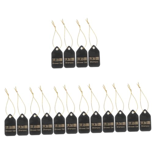 HOMSFOU 4 Sätze Shampoo und Duschgel Tags Toilettenartikel Etiketten für Badezimmerzubehör Badezimmer-Tags Shampoo-Spender-Tags Duschgel-Tag Badezimmer-Etikett Acryl von HOMSFOU