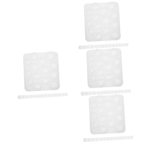 HOMSFOU 4 Sätze Silikonring Gießform Set für Schmuckherstellung Teiliges Set für Epoxidharz Vielseitig Einsetzbar für Kreative Diy Projekte und für Bastelfans von HOMSFOU
