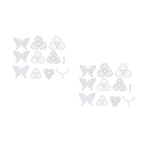 HOMSFOU 4 Sätze Stanzform Stanzteile Für Die Kartenherstellung Stanze Sammelalbum Gestanzt Sterben Kartenherstellung Stirbt Schneiden Schablonen Kohlenstoffstahl Silver von HOMSFOU
