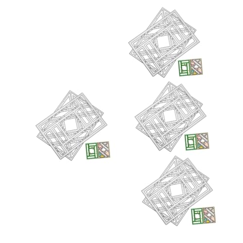 HOMSFOU 4 Sätze Stanzformen Scrapbooking Schablone Wellig Cutter Handwerk Stanzformen Für Grußkarten Hintergrund-stanzformen Album Gestanzt Metall Silver 2 Stück * 4 HOMSFOU 4 Sätze Stanzformen Scrapbooking Schablone Wellig Cutter Handwerk Stanzformen Für Grußkarten Hintergrund-stanzformen Album Gestanzt Metall Silver 2 Stück * 4 von HOMSFOU