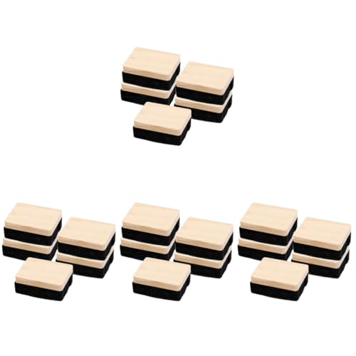 HOMSFOU 4 Sätze Tafelradierer Aus Holz Und Filz Effizienter Kreidewischer Für Whiteboard Und Tafel Sanfte Ohne Kratzer Für Klassenzimmer Und 5 Stücke * 4 HOMSFOU 4 Sätze Tafelradierer Aus Holz Und Filz Effizienter Kreidewischer Für Whiteboard Und Tafel Sanfte Ohne Kratzer Für Klassenzimmer Und 5 Stücke * 4 von HOMSFOU