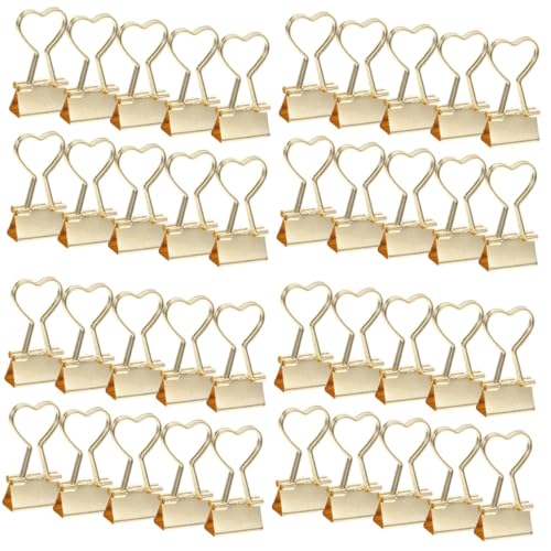 HOMSFOU 4 Sätze Teiliges Binder Clips Langlebige Büroklammern Praktische Klammern Organisieren Von Dokumenten Für Schule Und Büro Kleine Bürobedarf 10 Stück * 4 von HOMSFOU