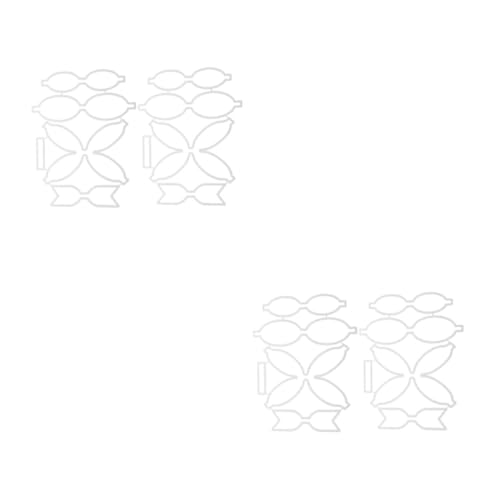 HOMSFOU 4 Sätze Teiliges Carbonstahl Stanzformen für Bow Cutting Dies Prägevorlagen für Scrapbooking und Bastelprojekte Silber von HOMSFOU