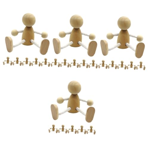 HOMSFOU 4 Sätze Teiliges Holzpuppen Für Diy Bastelprojekte Blanko Holzfiguren Zum Bemalen Dekorative Puppen Für Tischdeko Holzspielzeuge Für Erwachsene 6 Stück * 4 HOMSFOU 4 Sätze Teiliges Holzpuppen Für Diy Bastelprojekte Blanko Holzfiguren Zum Bemalen Dekorative Puppen Für Tischdeko Holzspielzeuge Für Erwachsene 6 Stück * 4 von HOMSFOU