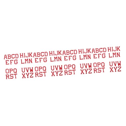 HOMSFOU 4 Sätze Teiliges Set Dekorative Buchstaben Aufbügel Patches Für Diy Kleidung Kreative Flicken Für Textilien Für Persönliche Designs Und Reparaturen 26 Stücke * 4 von HOMSFOU