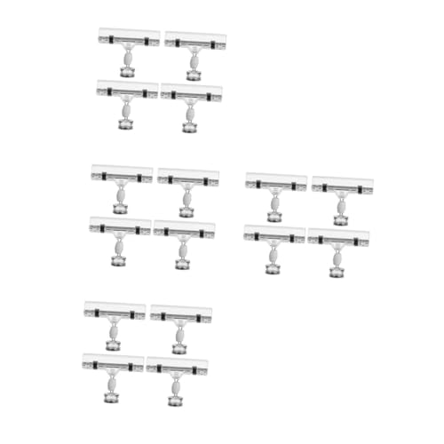 HOMSFOU 4 Sätze Teiliges Set Transparenter Preisschild Clips Für Supermärkte Magnetische Preisstands Klemmen Zur Einfachen Anzeige Von Etiketten Für Einzelhandel Und Werbung 4 Stück * 4 von HOMSFOU