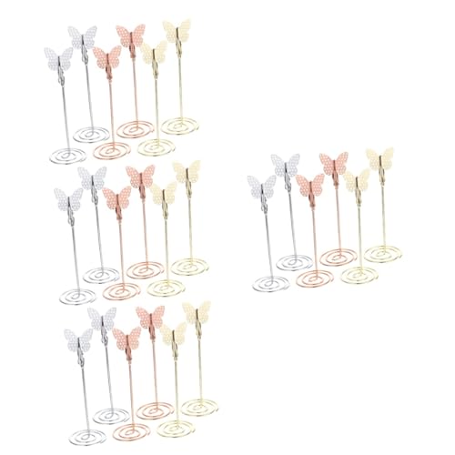 HOMSFOU 4 Sätze Teiliges Tischkartenhalter Schmetterlingsform Roségold Und Multifunktionale Foto Und Memo Clips Für Hochzeiten Partys Und Veranstaltungen 6 Stück * 4 HOMSFOU 4 Sätze Teiliges Tischkartenhalter Schmetterlingsform Roségold Und Multifunktionale Foto Und Memo Clips Für Hochzeiten Partys Und Veranstaltungen 6 Stück * 4 von HOMSFOU