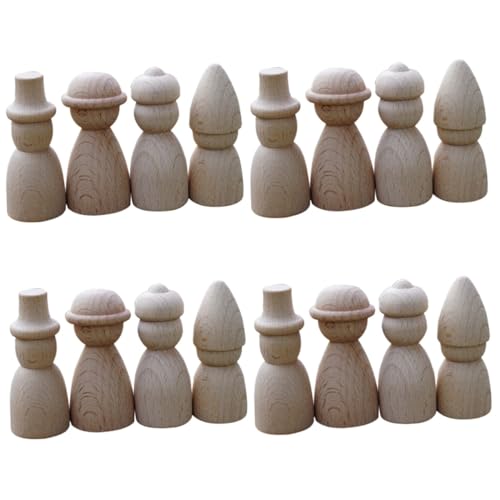 HOMSFOU 4 Sätze Teiliges Unbemalten Holz Puppendolls Diy Holzfiguren Für Kinderzimmer Dekoration Vielseitige Anwendungsoptionen Für Fantasievolles 4 Stück * 4 HOMSFOU 4 Sätze Teiliges Unbemalten Holz Puppendolls Diy Holzfiguren Für Kinderzimmer Dekoration Vielseitige Anwendungsoptionen Für Fantasievolles 4 Stück * 4 von HOMSFOU
