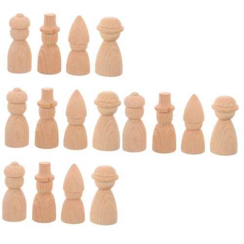 HOMSFOU 4 Sätze Teiliges Unvollendeter Hölzerner Puppen Diy Holzfiguren Zum Bemalen Für Bastelprojekte Für Erwachsene Sichere Materialien Einfache Handhabung Und Gestaltung 4 Stück * 4 HOMSFOU 4 Sätze Teiliges Unvollendeter Hölzerner Puppen Diy Holzfiguren Zum Bemalen Für Bastelprojekte Für Erwachsene Sichere Materialien Einfache Handhabung Und Gestaltung 4 Stück * 4 von HOMSFOU