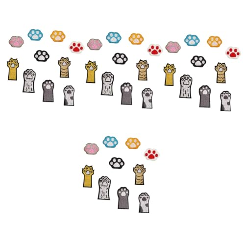 HOMSFOU 4 Sätze Tierische Fußabdruck Patches Diy Stickerei Aufnäher Für Kleidung Taschen Hüte Und Mehr Deko Für Reparatur Und Kreative Designs 10 Stück * 4 von HOMSFOU