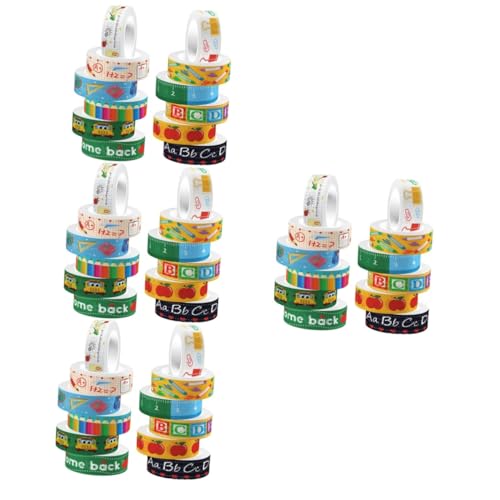 HOMSFOU 4 Sätze Transparentes Rollenklebeband Notiz Anime Cartoon Für Zum Herstellen Eines Farbigen Ästhetischen Sammelalbums Für Wiederverwendbare Dekorative Pastell 12 Rollen * 4 von HOMSFOU