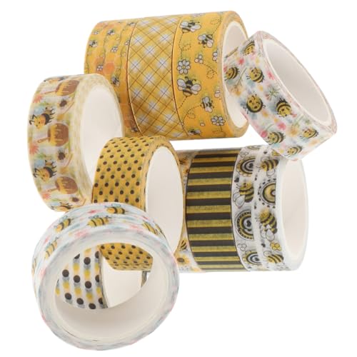 HOMSFOU 4 Sätze Washi Tape Set Mit Bienenmuster Transparentes Diy Klebeband Für Scrapbooking Geschenkverpackungen Und Bastelprojekte Für Journaling Und Dekoration 12 Rollen * 4 HOMSFOU 4 Sätze Washi Tape Set Mit Bienenmuster Transparentes Diy Klebeband Für Scrapbooking Geschenkverpackungen Und Bastelprojekte Für Journaling Und Dekoration 12 Rollen * 4 von HOMSFOU