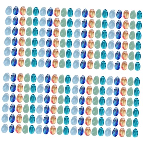 HOMSFOU 4 Sätze Wasserdropperlen Durchsichtige Glasperlen Für Schmuckherstellung Diy Bastelmaterial Für Armbänder Und Kreative Bastelideen Und Dekorationen 100 Stück * 4 von HOMSFOU