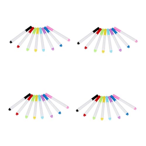 HOMSFOU 4 Sätze Whiteboard-stift Trocken Abwischbare Stifte Trocken Abwischbare Whiteboard-marker Löschbare Stifte Tafel Farbe Kleinkinder Farbig Plastik 8 Stücke * 4 von HOMSFOU