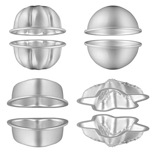 HOMSFOU 4 Satz Form Für Badesalzkugeln Formformen Für Badebomben Kuchenform Badesalz Schimmel Badebombenform Aus Aluminiumlegierung Cupcake -form Backformen Silver von HOMSFOU