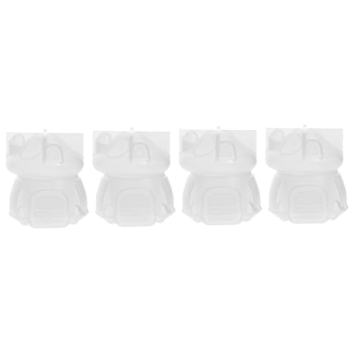 HOMSFOU 4 Sets Plattengussformen Backblech Gussformen Pilz DIY Tablettform Zahlen Schmucktablett Dekorative Plattenform Blumenförmige Tablettform DIY Plattenform Kieselgel von HOMSFOU