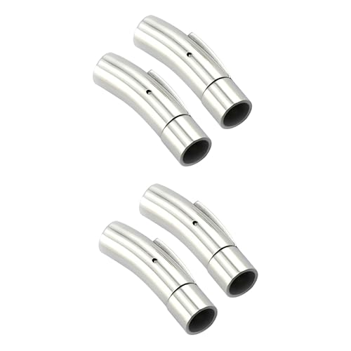 HOMSFOU 4 Stck Magnetischer Druckknopf Verschluss Lederband Endkappen Schmuckherstellung DIY Armband Halskette Zubehör Hautfreundlich und HOMSFOU 4 Stck Magnetischer Druckknopf Verschluss Lederband Endkappen Schmuckherstellung DIY Armband Halskette Zubehör Hautfreundlich und von HOMSFOU