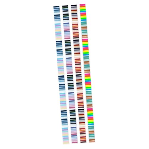 HOMSFOU 4 Stück 8 Transparente Haftnotiz Anmerkung Klein Registerkarten Zum Kommentieren Buchregisterkarten Stick-tabs Markierungen Klebefahnen Lesen Das Haustier Colorful von HOMSFOU