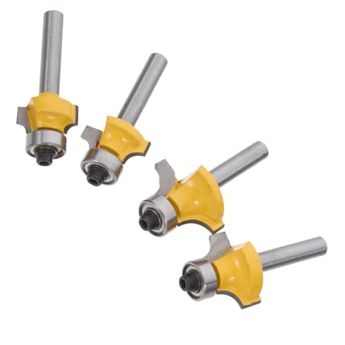 HOMSFOU 4 Stück Abgerundeter Eckmesser -Set Holzbearbeitung Rundung Filet runden für über Cutter Eckrundbohrer Round Over Router Fräser-Bit-Werkzeug Runder Router Rundfräser Stahl HOMSFOU 4 Stück Abgerundeter Eckmesser -Set Holzbearbeitung Rundung Filet runden für über Cutter Eckrundbohrer Round Over Router Fräser-Bit-Werkzeug Runder Router Rundfräser Stahl von HOMSFOU