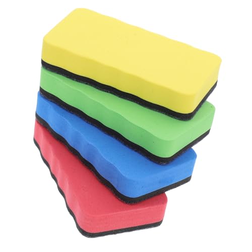 HOMSFOU 4 Stück Blackboard- Und Whiteboard -reinigungswisch Radiergummi Für Trockenlöschtafel Trocken Abwischbarer Reiniger Whiteboard-tücher Trockener Radiergummi Gefühlt von HOMSFOU