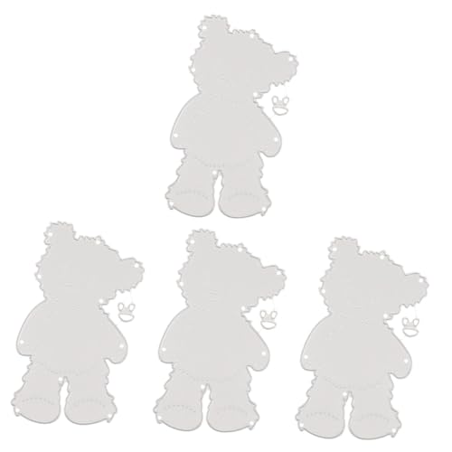HOMSFOU 4 Stück Diy Schneide Stanzform Kohlenstoffstahl für Scrapbooking Kartenherstellung Dekoration Hochwertige Langlebige Schablone für Kreative Bastelprojekte von HOMSFOU