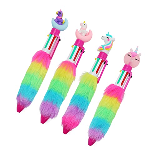 HOMSFOU 4 Stück Einhorn Kugelschreiber Süße und Kreative Stifte für Schule und Scrapbooking Leicht und Tragbar Hochwertiges HOMSFOU 4 Stück Einhorn Kugelschreiber Süße und Kreative Stifte für Schule und Scrapbooking Leicht und Tragbar Hochwertiges von HOMSFOU