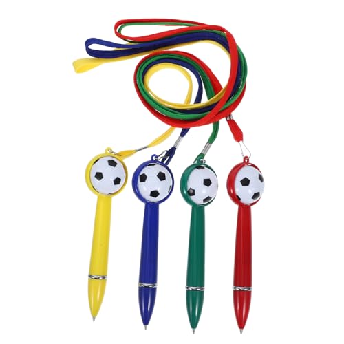 HOMSFOU 4 Stück Fußball Kugelschreiber Fußball Schreibwaren Zeichenstifte Handschriftstifte Tinte Fußball Stifte Fußball Kugelschreiber Für Studenten Fußballform von HOMSFOU