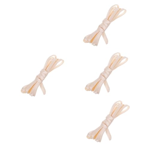 HOMSFOU 4 Stück Hochzeitskleid Rückenschnürung Satinband Verstellbares Accessoire für Brautkleid Riemen für Perfekten Sitz Vielseitig Einsetzbar für Verschiedene Kleidungsstücke HOMSFOU 4 Stück Hochzeitskleid Rückenschnürung Satinband Verstellbares Accessoire für Brautkleid Riemen für Perfekten Sitz Vielseitig Einsetzbar für Verschiedene Kleidungsstücke von HOMSFOU