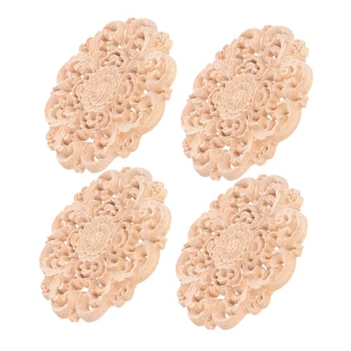 HOMSFOU 4 Stück Holzdekorationen Für Möbel Dekorative Holzapplikationen Holzblumen Onlay Holz Onlay Holzaufkleber Für Möbel Holzapplikation Für Schränke Eckapplikation HOMSFOU 4 Stück Holzdekorationen Für Möbel Dekorative Holzapplikationen Holzblumen Onlay Holz Onlay Holzaufkleber Für Möbel Holzapplikation Für Schränke Eckapplikation von HOMSFOU