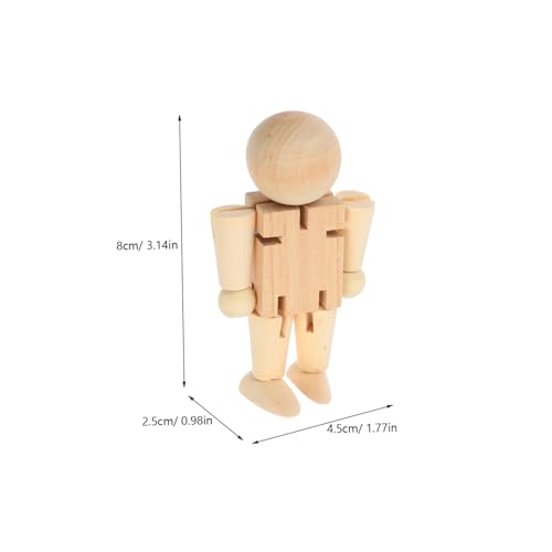 HOMSFOU 4 Stück Holzfiguren unvollendete Nussknacker-Figur Nussknacker zum Bemalen Modellfigur zeichnen Dampfspielzeug für Holz Holzmalerei-Bastelsets für Holzpuppe Beige HOMSFOU 4 Stück Holzfiguren unvollendete Nussknacker-Figur Nussknacker zum Bemalen Modellfigur zeichnen Dampfspielzeug für Holz Holzmalerei-Bastelsets für Holzpuppe Beige von HOMSFOU