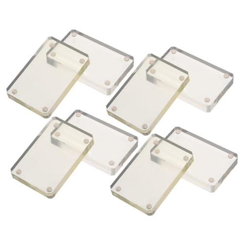 HOMSFOU 4 Stück Magnetischer Kartenhalter Transparente Bruchsichere Hüllen für Sammelkarten Spielkarten und Postkarten zum Schutz Aufbewahrung HOMSFOU 4 Stück Magnetischer Kartenhalter Transparente Bruchsichere Hüllen für Sammelkarten Spielkarten und Postkarten zum Schutz Aufbewahrung von HOMSFOU
