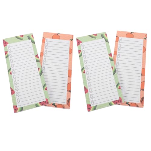 HOMSFOU 4 Stück Magnetisches Notizblock Magnetrückseite Tragbares Mini-notizbuch für Tägliche Aufgaben Abreißbarer Einkaufszettel und Wochenplaner Praktischer Business Organizer für HOMSFOU 4 Stück Magnetisches Notizblock Magnetrückseite Tragbares Mini-notizbuch für Tägliche Aufgaben Abreißbarer Einkaufszettel und Wochenplaner Praktischer Business Organizer für von HOMSFOU