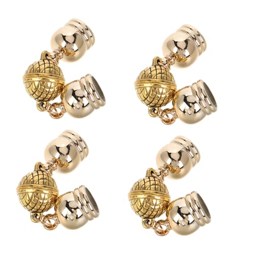 HOMSFOU 4 Stück Magnetverschlüsse Für Schmuck Magnetische Armbandverschlüsse Halskettenverschlüsse Magnetischer Halskettenverschluss Verschlüsse Für Armbänder Halskettenverlängerung von HOMSFOU