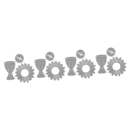 HOMSFOU 4 Stück Metallmesserform Herstellung Stanzformen sterben Handwerk Prägemappen Scrapbooking-Formen Schneidwerkzeug Metallschablone Stahl mit hohem Kohlenstoffgehalt Silber HOMSFOU 4 Stück Metallmesserform Herstellung Stanzformen sterben Handwerk Prägemappen Scrapbooking-Formen Schneidwerkzeug Metallschablone Stahl mit hohem Kohlenstoffgehalt Silber von HOMSFOU