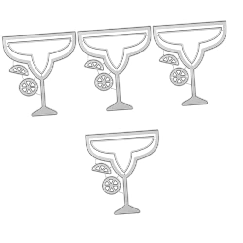 HOMSFOU 4 Stück Metallstanzformen Für Scrapbooking Bastelbedarf Aus Papier Scrapbooking-bastelwerkzeuge Stanzformen Aus Metall Papierhandwerk Gestanzt Prägung Gestanzt Kohlenstoffstahl von HOMSFOU