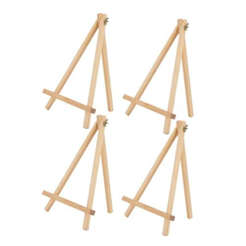 HOMSFOU 4 Stück Mini Staffelei Holz Teiliges Tischstaffelei für Stabiler Malrahmen für Kleine Gemälde und Fotos für Projekte und Ausstellungen HOMSFOU 4 Stück Mini Staffelei Holz Teiliges Tischstaffelei für Stabiler Malrahmen für Kleine Gemälde und Fotos für Projekte und Ausstellungen von HOMSFOU