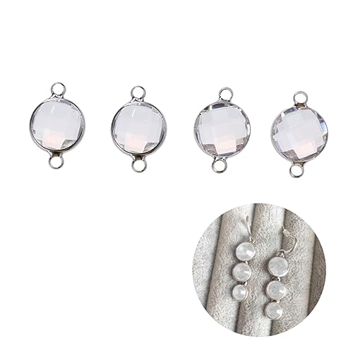 HOMSFOU 4 Stück Multi Hole Kristall Geburtsstein Charms Anhänger für Schmuckherstellung Schmuckverschluss für DIY Zubehör Weiß Zufällige Farben Zufällige Farbe HOMSFOU 4 Stück Multi Hole Kristall Geburtsstein Charms Anhänger für Schmuckherstellung Schmuckverschluss für DIY Zubehör Weiß Zufällige Farben Zufällige Farbe von HOMSFOU
