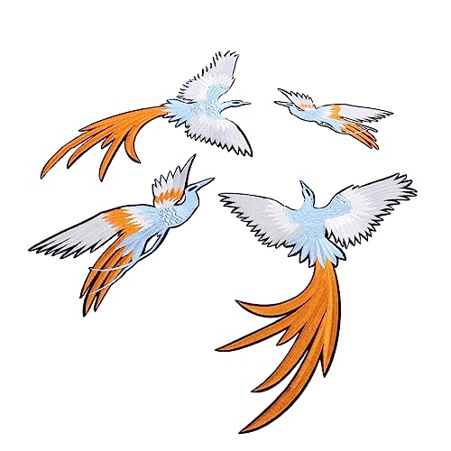 HOMSFOU 4 Stück Phoenix Vogel Patches Handgemachte Diy Applikationen für Kleidung Cheongsam und Dekoration Hochwertige Gestickte Aufnäher HOMSFOU 4 Stück Phoenix Vogel Patches Handgemachte Diy Applikationen für Kleidung Cheongsam und Dekoration Hochwertige Gestickte Aufnäher von HOMSFOU