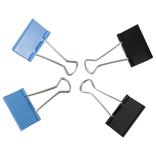 HOMSFOU 4 Stück Praktische Binderclips Dekorative Büroklammern Langlebige und Multifunktionale Papierclips für Schule und Büro Einfache Handhabung und Starker Halt HOMSFOU 4 Stück Praktische Binderclips Dekorative Büroklammern Langlebige und Multifunktionale Papierclips für Schule und Büro Einfache Handhabung und Starker Halt von HOMSFOU