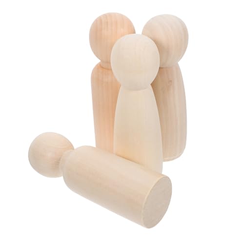 HOMSFOU 4 Stück Puppenspielzeug Aus Holz Unvollendete Peg-leute Unvollendetes Holzhandwerk Peg People Holzhandwerk Leute Aus Holzpflock Holzfiguren Holz Beige HOMSFOU 4 Stück Puppenspielzeug Aus Holz Unvollendete Peg-leute Unvollendetes Holzhandwerk Peg People Holzhandwerk Leute Aus Holzpflock Holzfiguren Holz Beige von HOMSFOU