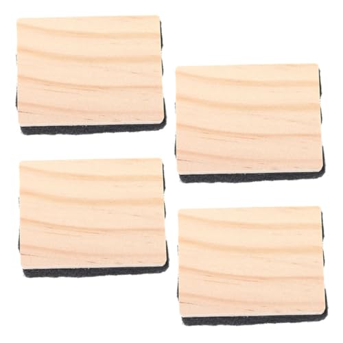 HOMSFOU 4 Stück Radiergummi Mini Whiteboard Eraser Kreidebrett Schreibwaren Tücher Lehrer Kreideradierer Für Tafel Sauber Weißes Brett Trockener Löschbrett Staubsauger Student Und Hölzern HOMSFOU 4 Stück Radiergummi Mini Whiteboard Eraser Kreidebrett Schreibwaren Tücher Lehrer Kreideradierer Für Tafel Sauber Weißes Brett Trockener Löschbrett Staubsauger Student Und Hölzern von HOMSFOU