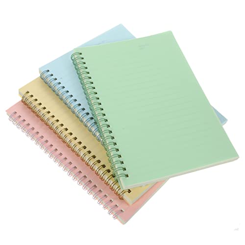 HOMSFOU 4 Stück Retro Coil Book auf Spulen Spiral- notizbuch für die arbeit Aufgabenhefte dickes Notizbuch Notebook -Spirale spiralförmiger Notizblock Notizbücher Spirale Buchspule Papier von HOMSFOU