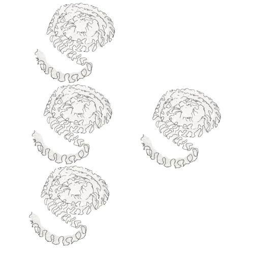 HOMSFOU 4 Stück Retro Spitzenband Transparente Rüsche mit Schwarzem Rand für Diy Kleidung Hochzeitsdekoration und Bastelarbeiten Hochwertigem Material Leicht Zuschneidbar HOMSFOU 4 Stück Retro Spitzenband Transparente Rüsche mit Schwarzem Rand für Diy Kleidung Hochzeitsdekoration und Bastelarbeiten Hochwertigem Material Leicht Zuschneidbar von HOMSFOU