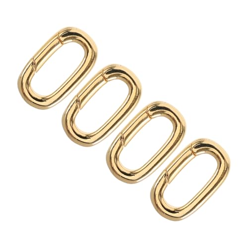 HOMSFOU 4 Stück Schmuckanschlussschnalle Halskette Detangler-verschluss Halskettenschnalle Selber Machen Kettenverlängerung Halskettenverstärker Für Armbänder Schmuckclips Kupfer Golden HOMSFOU 4 Stück Schmuckanschlussschnalle Halskette Detangler-verschluss Halskettenschnalle Selber Machen Kettenverlängerung Halskettenverstärker Für Armbänder Schmuckclips Kupfer Golden von HOMSFOU